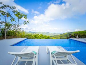 The infinity pool at Finca Bella Vida, Costa Rica.