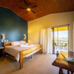 The master bedroom at the main house at Finca Bella Vida, Costa Rica.