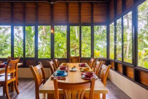 Dining Hall at Finca Bella Vida, Costa Rica.