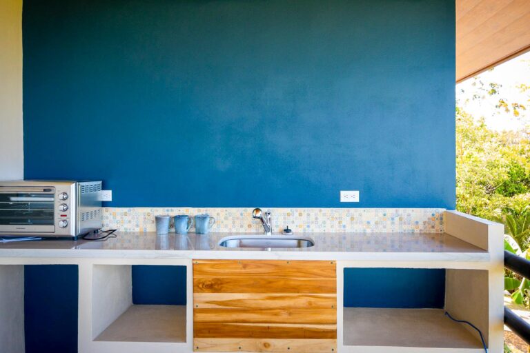 The master bedroom at the main house at Finca Bella Vida, Costa Rica.