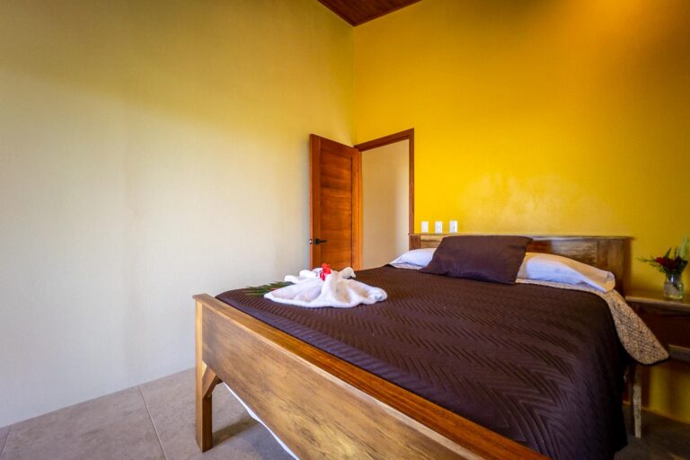 Plumeria bedroom at the Main House Bedrooms at Bella Vida Retreats resort: Bella Vida Retreats (9°14'11.6"N 83°46'09.1”W) 9.2365490, -83.7691880 66PJ+J87 Pérez Zeledón, San José Province, Costa Rica 500m NW of the school, La Florida de Baru, Pérez Zeledón, San José Province, Costa Rica http://www.bellavidaretreats.com Photographed on Friday, March 11, 2022, by Ed Medina.