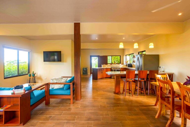 The Main House Kitchen & Living Room at Bella Vida Retreats, Costa Rica, Thursday, July 14, 2022, by Ed Medina.
